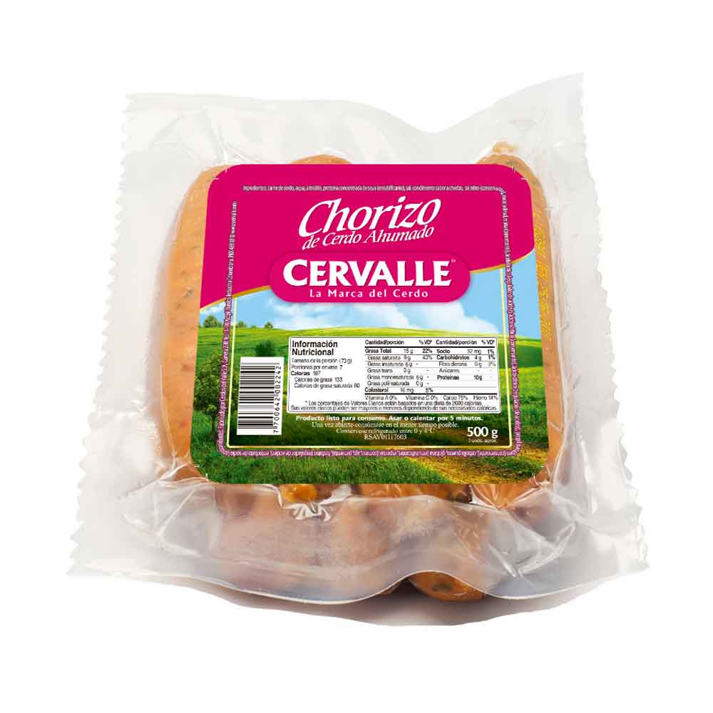 CHORIZO SANTARROSANO CERVALLE*5und*330g