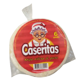 AREPA CASERITAS CON QUESO X 6UND