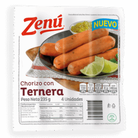 CHORIZO TERNERA ZENU X 6